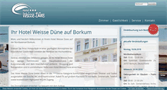 Desktop Screenshot of hotel-auf-borkum.de