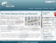 Tablet Screenshot of hotel-auf-borkum.de